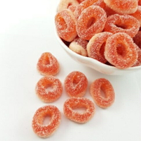 嘗甜頭  酸草莓圈 200公克 草莓口味 水果軟糖 果汁軟糖 造型軟糖 進口軟糖 捷克進口 軟糖