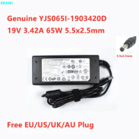 Genuine YJS065I-1903420D 19V 3.42A 64.98W 65W 5.5x2.5mm AC Adapter For MSI Gigabyte Monitor Laptop Power Supply Charger