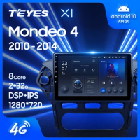 TEYES X1 For Ford Mondeo 4 2010 - 2014 Car Radio Multimedia Video Player Navigation GPS Android 10 No 2din 2 din DVD