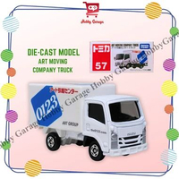 TOMICA Regular 057 Miniatur Diecast Isuzu Elf Art Moving Company Truck Mobil Metal Takara Tomy