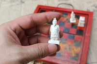仿古國際象棋立體棋子小號折疊棋盤旅游國際象棋兵馬俑復古禮品