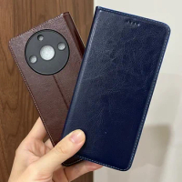 Magnet Genuine Leather Skin Flip Wallet Book Phone Case Cover On For Realmi Realme 11 Pro Plus 5G Realme11 11Pro ProPlus 256/512