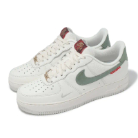 【NIKE 耐吉】休閒鞋 Air Force 1 07 男鞋 女鞋 CNY 新年 蛇年 米白 綠 中國結(HV5979-130)