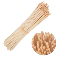 100pcs Aroma Oil Diffuser Rattan Sticks Fragrance Essential Oil Reed Diffuser Replacements Sticks for Home Office