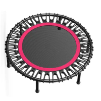 High quality indoor foldable kids fitness round trampoline sales mini gymnastic jumping hexagon trampoline with handle