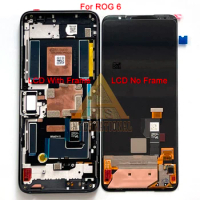 Amoled New Original For Asus ROG Phone 6 6D AI2201C LCD Display Screen Touch Panel Digitizer For Asus ROG 7 ROG7 LCD Frame