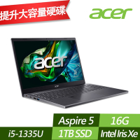 ACER 宏碁 A515-58M-50Z1 15.6吋效能筆電 (i5-1335U/16G/1TB PCIe SSD/Win11/特仕版)
