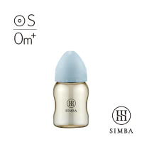 小獅王辛巴 蘊蜜鉑金PPSU寬口防脹氣奶瓶200ml-新生適用(晨藍/栗粉/杏茶/綠沐)-晨藍