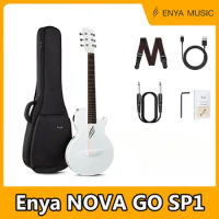 Original Enya NOVA GO SP1 Electric Guitar Smart Carbon Fiber Acoustic 35Inch with Pickup Case Strap Cable Travel Guitarra Violão