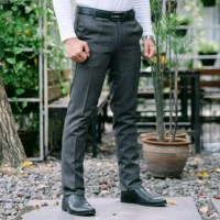 CELANA KANTOR FORMAL PRIA SLIMFIT BAHAN DASAR KAIN WOLL