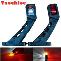 Kailey 1 คู่ ไฟส่องสว่างด้านข้าง 3face 10-30V สำหรับรถบรรทุก รถพ่วง รถยนต์ 4LED ไฟเลี้ยว ไฟเบรก ไฟสั