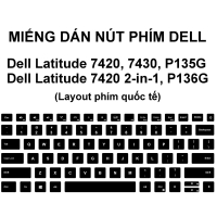 Miếng dán nút phím Nhật -> US dành cho bàn phím Laptop Dell Latitude 7420, 7430, P135G; 7420 2-in-1,
