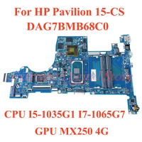 For HP Pavilion 15-CS Laptop motherboard DAG7BMB68C0 with CPU I5-1035G1 I7-1065G7 GPU MX250 4G 100% Tested Fully Work