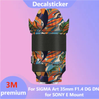 For SIGMA Art 35mm F1.4 DG DN for SONY E Mount Lens Sticker Protective Skin Decal Film Anti-Scratch Protector Coat ART35 F/1.4