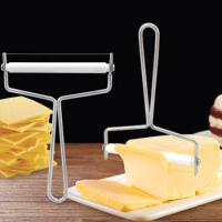Kitchen Cooking Tool Butter Slice Cutting Knife Cheese Cutter Cheese Tools Stainless Steel Cheese Slicer Adjustable Thickness