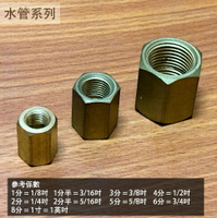 銅接頭 (雙內牙) 2分*3分 1分 4分 內牙 水管 轉接頭 大小頭 銅製 異徑 水管外接 接頭 銅管