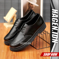 Playoff Sepatu Docmart Pria Hitam Kerja Casual Original