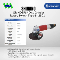 Mesin Gerinda Angin Shinano SI-2501 | Disc Grinder 4\ (Ringan & Presisi)"