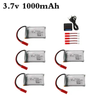 3.7V 1000mAh lipo Battery and Charger for HQ898B H11D H11C H11WH T64 T04 T05 F28 F29 T56 T57 RC Drone Parts 952540 Battery