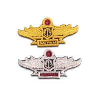 Wing satpam bordir timbul, bordir timbul 3D logo wing satpam atau security