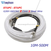 Single Mode Fiber Optic Drop Cable, SX, 2 Core, Outdoor Fiber Optic Patch Cord, Optical Patch Cable 2ST, UPC-2ST, UPC customized