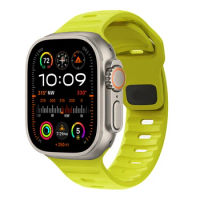 Silicone Strap For Apple Watch Band 44mm 45mm 42mm 41mm 40mm 38 sport band bracelet iwatch Serise 9 8 7 6 3 se Ultra 2 band 49mm