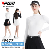 PGM高爾夫服裝女裝冰絲防曬打底衫上衣T恤夏季運動上衣