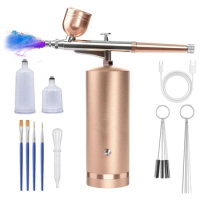 Nail Airbrush Machine - Rechargeable Cordless Non-Clogging High-Pressure Air Brush Gun With 0.3Mm Nozzle