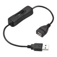 RIITOP USB Extension Cable with ON/Off Switch USB Male to Female Cable Support Power for USB Headset LED Strips