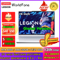 Lenovo Legion Y9000P Gaming Laptop 2023 White 13th I9-13900HX 16G/32G RAM 1T/2T SSD RTX 4060 16inch 240Hz Grey Notebook Game PC