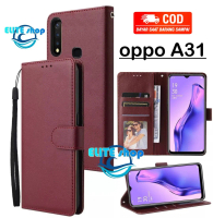 Case untuk OPPO A31 model flip buka tutup casing standing ada tempat foto dan kartu