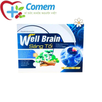 Hoạt huyết dưỡng não WELL BRAIN Ginkgo Biloba 120mg Giúp tăng cường tuần hoàn máu não - Hộp 2 lọ x 6