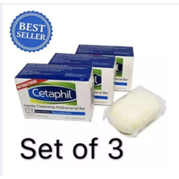 (Set of 3) Cetaphil soap antibacterial mild 127g