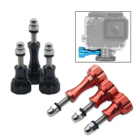 3Pcs aluminium Thumb Knob Bolt skru 2 pendek + 1 panjang untuk 7 6 5 4 Yi 4K Sjcam SJ4000 H9 kes Tri