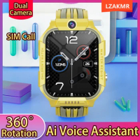 GS35 360°Rotation Smart Watch Dual Camera SIM Call 4G Net Face ID Android Voice Monitoring Remote Control Smart Watch Children