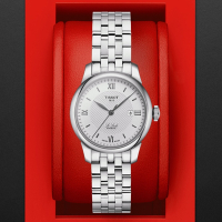 TISSOT天梭 官方授權 力洛克系列機械腕錶-銀 禮物推薦 畢業禮物 29mm/T0062071103800