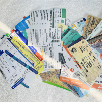 Create a custom travel diary on your belongings with 10/55 waterproof vintage decals (6-13cm). These
