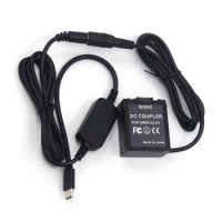 USB Type C DC Cable DMW-BLB13 Dummy Battery for Panasonic Lumix DMC-G1 GH1 GF1 G2 G10 Camera DCC3 DC Coupler