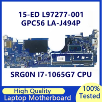 L97277-001 L97277-501 L97277-601 L93872-601 For HP 15-ED Laptop Motherboard W/SRG0N I7-1065G7 CPU GPC56 LA-J494P 100%Tested Good