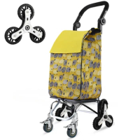 New Trolley cart on Wheels Woman shopping cart Foldable shopping basket elderly Climb Stairs Trailer Portable cart shopping bags