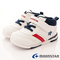 日本月星Moonstar機能童鞋-HI系列寬楦頂級學步鞋款952白藍(寶寶段/中小童段)