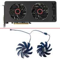 85MM 4PIN FD7010H12S R9-280X-3g Cooling Fan FDC10H12S9-C For XFX R9 390/390X 8G RX470 RX570 RX580 RS Video Card Fans Replacement