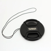 52mm 52 Center Pinch Snap-on Front Lens Cap Hood Cover protector with Strap for Tamron 28-70mm 55-200mm camera dslr