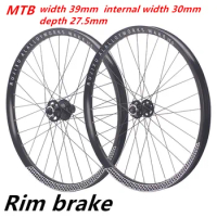 High strength AM DH 39mm Wide MTB Bike Wheelset 26 27.5 Rim 142 Thru Axle 135 QR 9 Pawls Mountain Bicycle Wheel