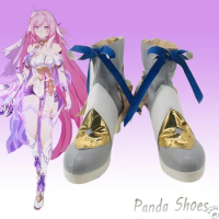 Honkai Impact 3rd Elysia Cosplay Shoes Anime Game Cos Long Boots Elysia Cosplay Costume Prop Shoes for Con Halloween Party