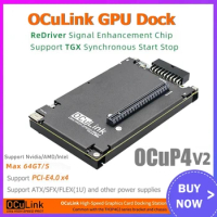 OCuP4V2 OCuLink GPU Dock ReDriver Chip PCI-E 4.0 x4 GEN4 NVME M.2 to OCulink Adapter External Graphics Cards for Laptop Notebook