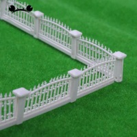 1:100 1:200 scale Model Railway Fence Miniature Garden Railing Plastic Toy 1:87 HO Scale Model Train Accessories Diorama Scenery