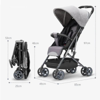 Multi-functional newborn baby stroller buggy portable kid walker wagon simple folding pousette bebe pushchair