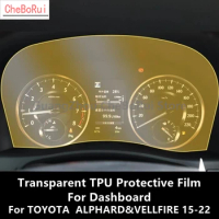 For TOYOTA ALPHARD&amp;VELLFIRE 15-22 Dashboard Transparent TPU Protective Film Anti-scratch Repair Film Accessories Refit