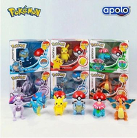 APOLO POKEMON TRANSFORM FIGURE & BALL ORIGINAL ACTION FIGURE POKEMON WITH POKEBALL TRANSFORM POKEMON